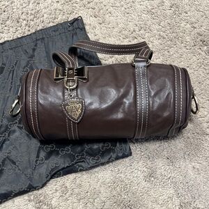 Vintage Brown Leather Gucci Bag